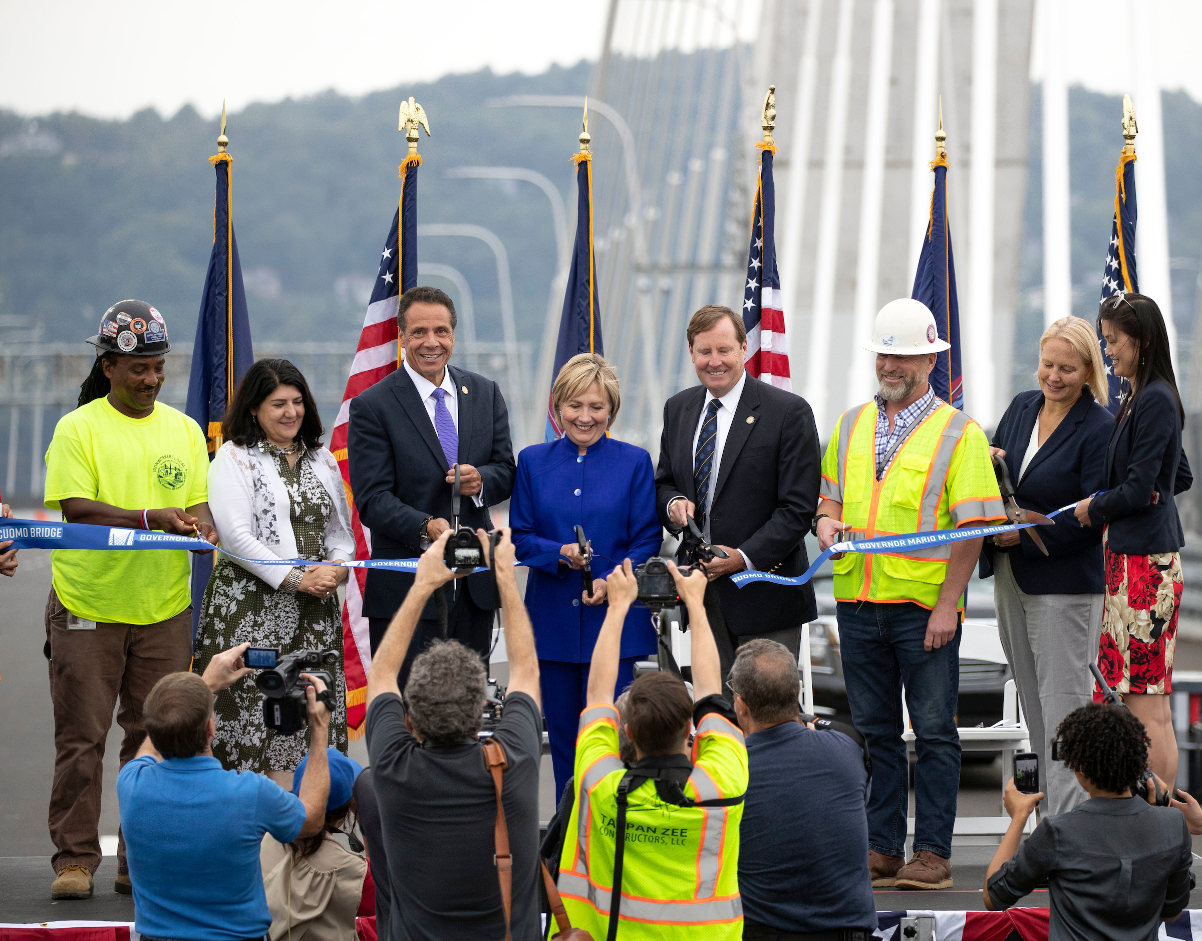 September 7, 2018 - Tarrytown, NY - Governor Andrew M. Cuomo announces the Grand Opening of the second span of the Governor Mario M. Cuomo Bridge. (Mike Groll/Office of Governor Andrew M. Cuomo)